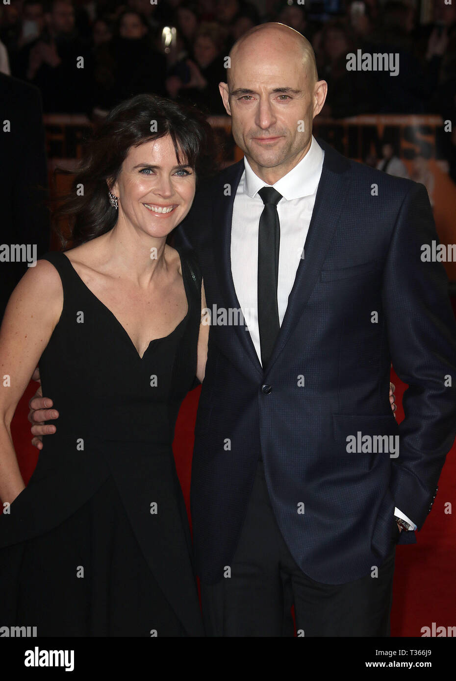 Feb 22, 2016 - London, England, UK - 'Grimsby' World Premiere, Odeon Leicester Square - Red Carpet Arrivals Photo Shows: Liza Marshall, Mark Strong Stock Photo