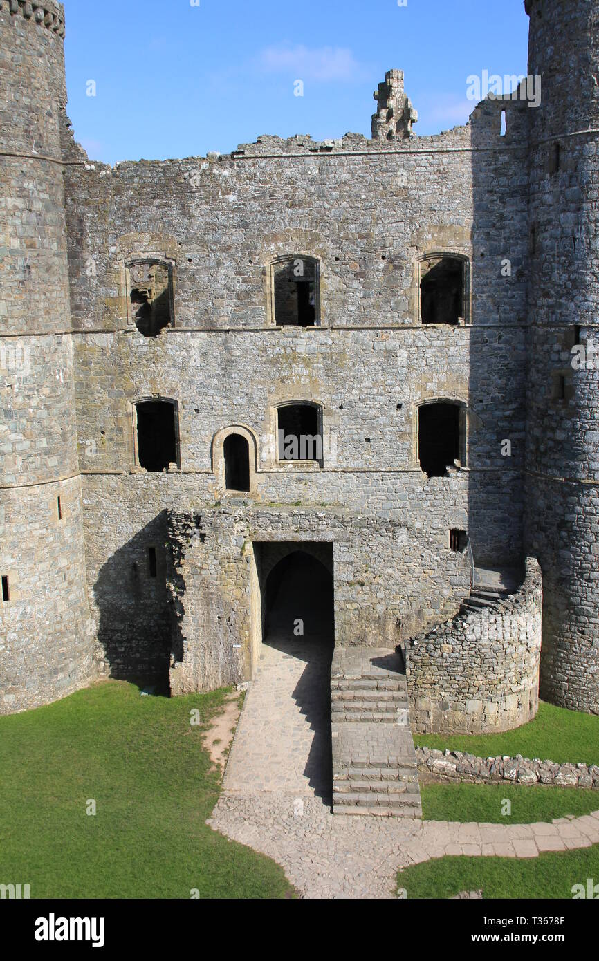 Harlech Castle, North Wales Stock Photo - Alamy