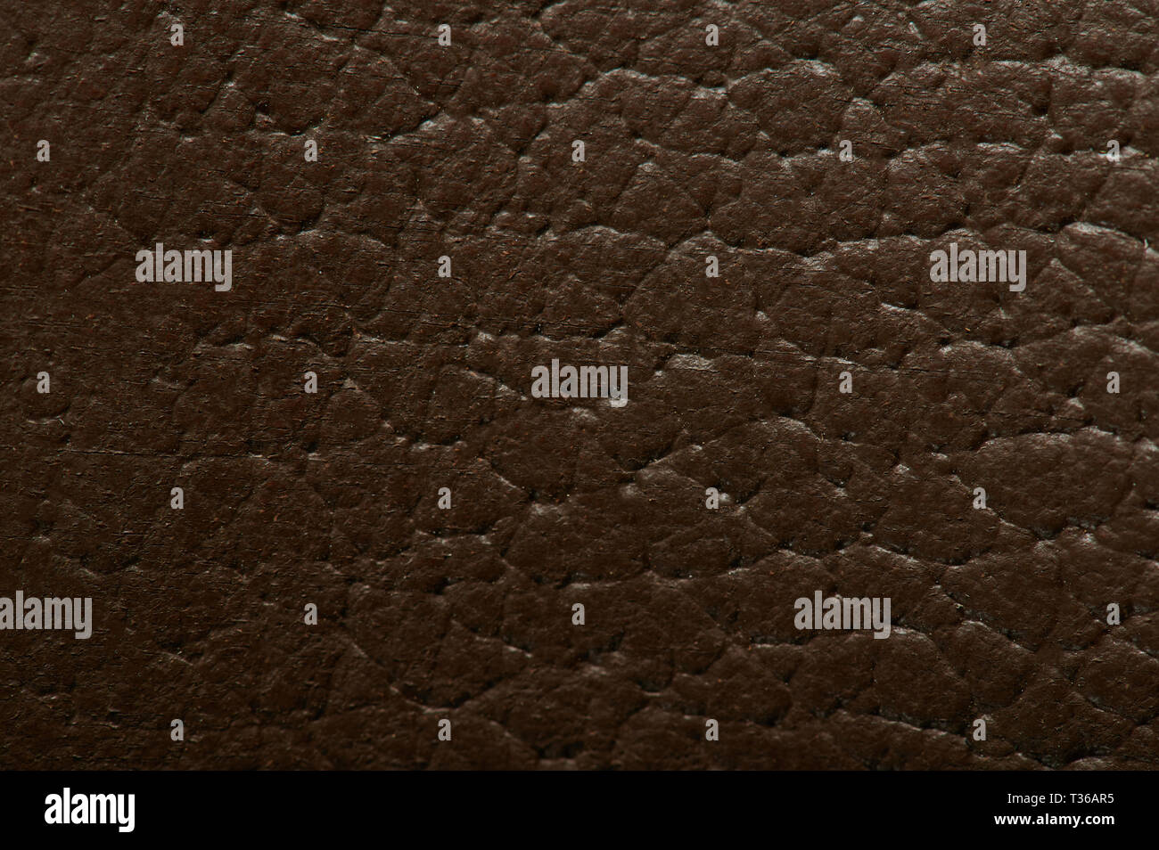 Brown leather material background macro clsoe up view Stock Photo