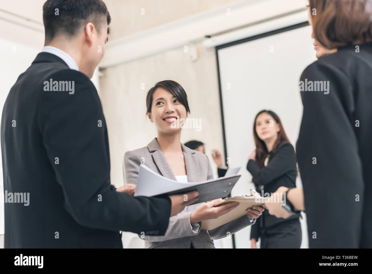 asian business people meeting in the office Stock Photo - Alamy