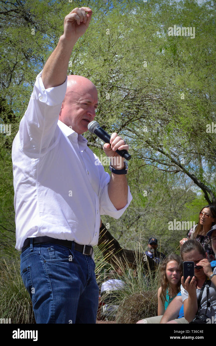 Former Astronaut, author and political activist, Mark Kelly, who's