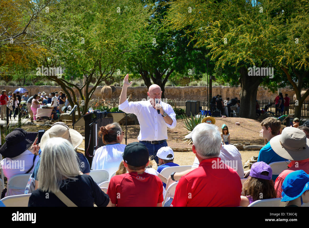 Former Astronaut, author and political activist, Mark Kelly, who's
