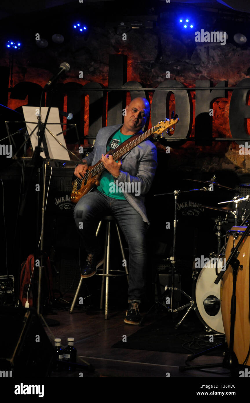 Alfredo Reyes and his Afro-cuban jazz Band performing at Janboree night ...