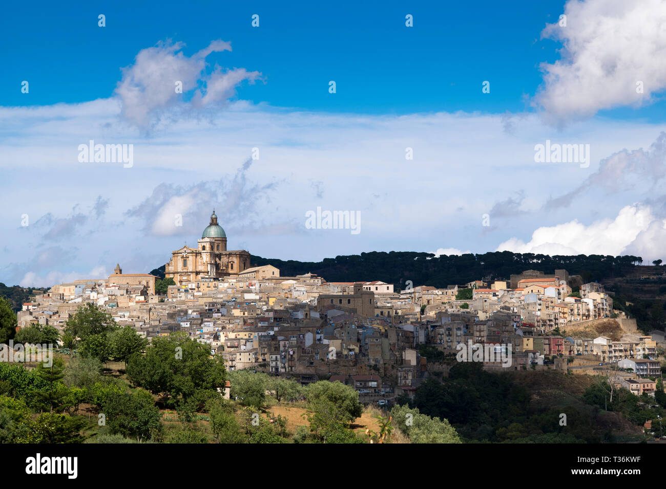 Ancient hill town of Piazza Armerina, Sicily, Italy Stock Photo