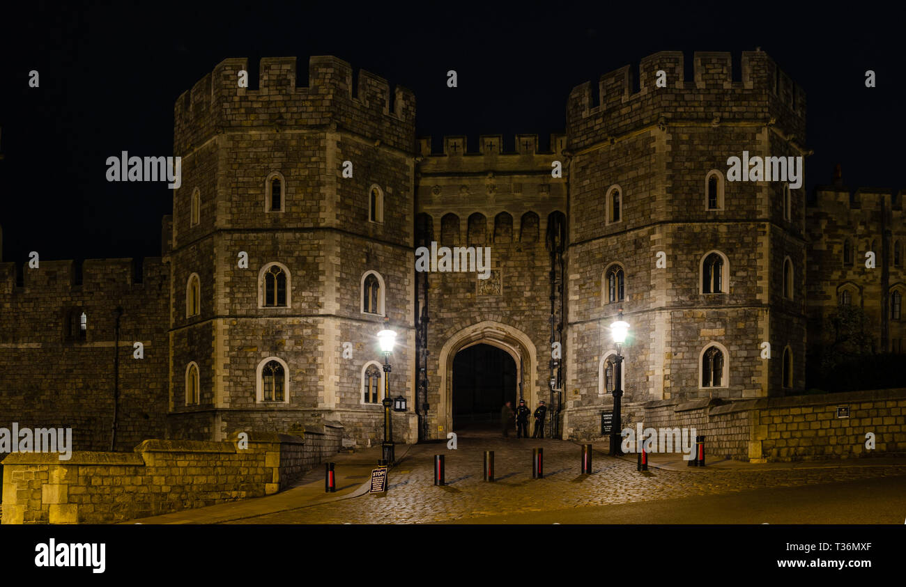King Henry VIII Gateway, one of the entrances into Windsor Castle seen