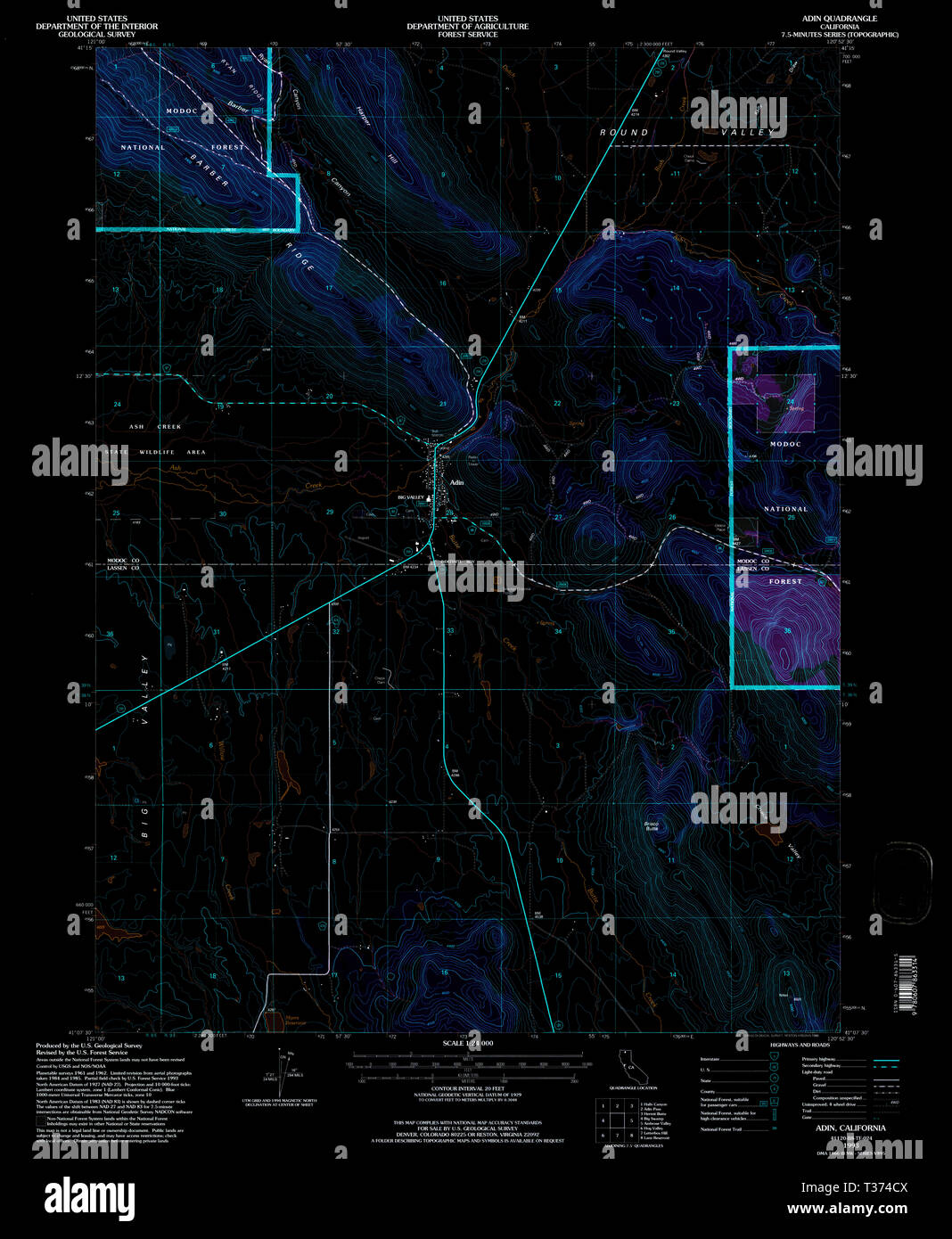 Map of adin california hires stock photography and images Alamy