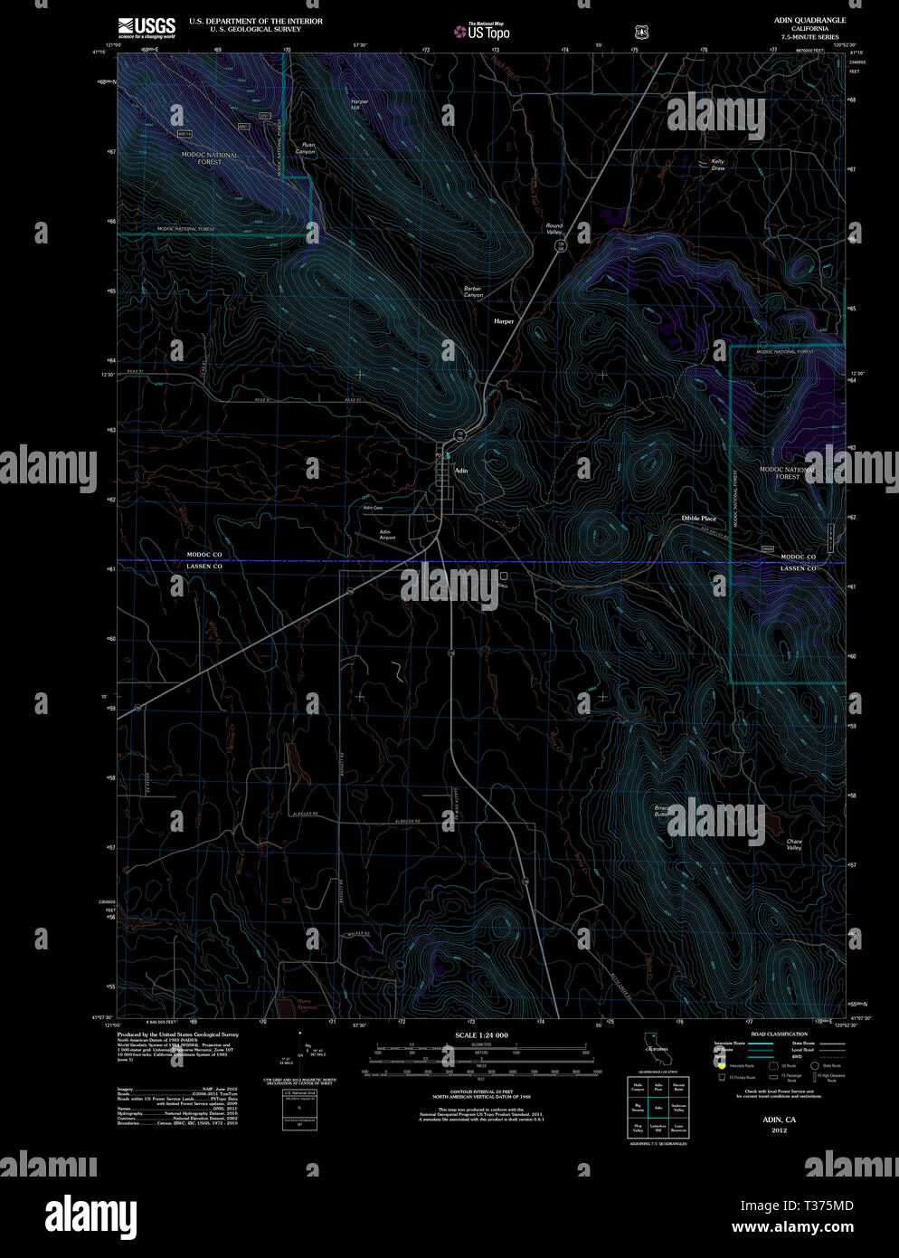 Map of adin california hires stock photography and images Alamy