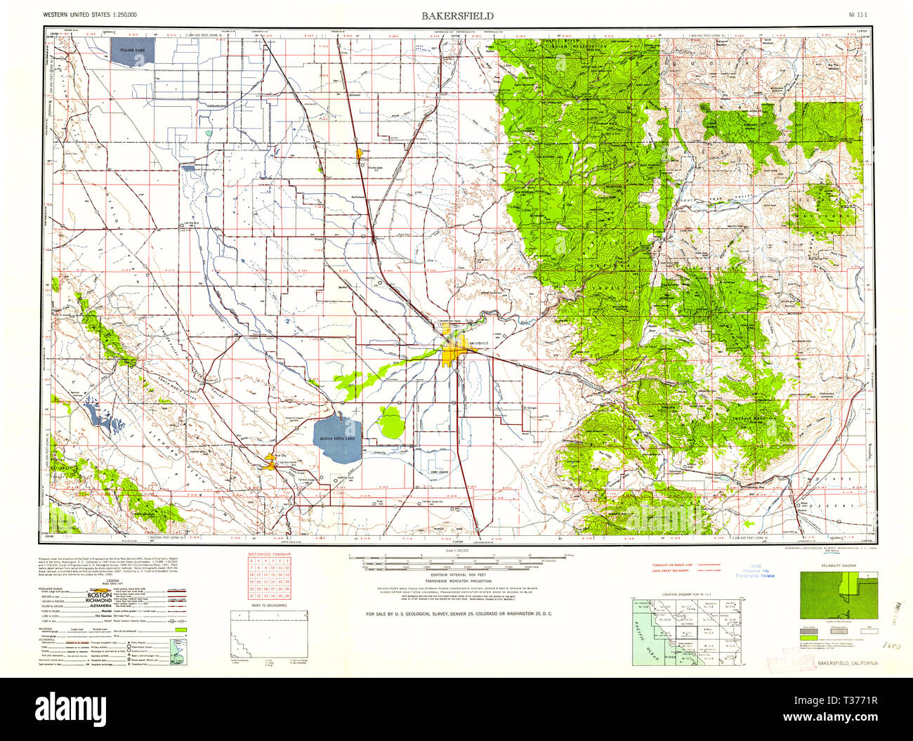 California map 1960 hires stock photography and images Alamy