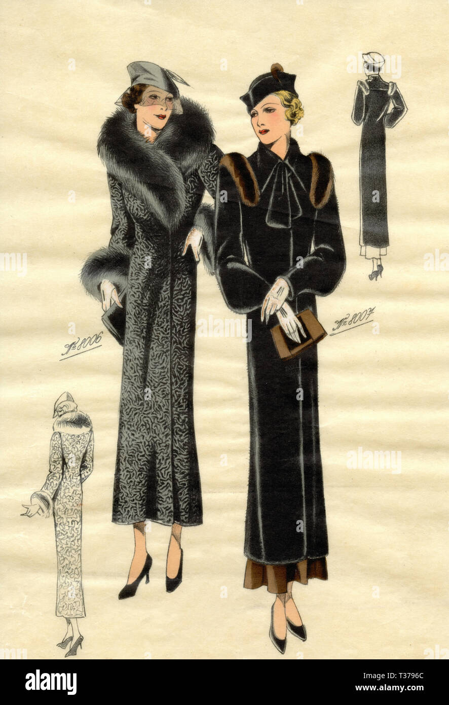 Robe vintage des années 30 -  France