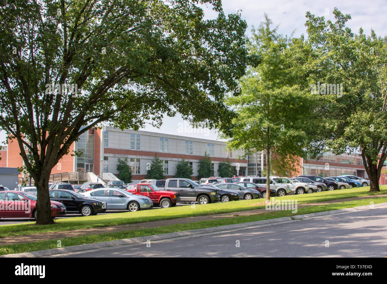 Oak Ridge High School was started during military control and has retained its pride and history over the years & particularly with its football team. Stock Photo