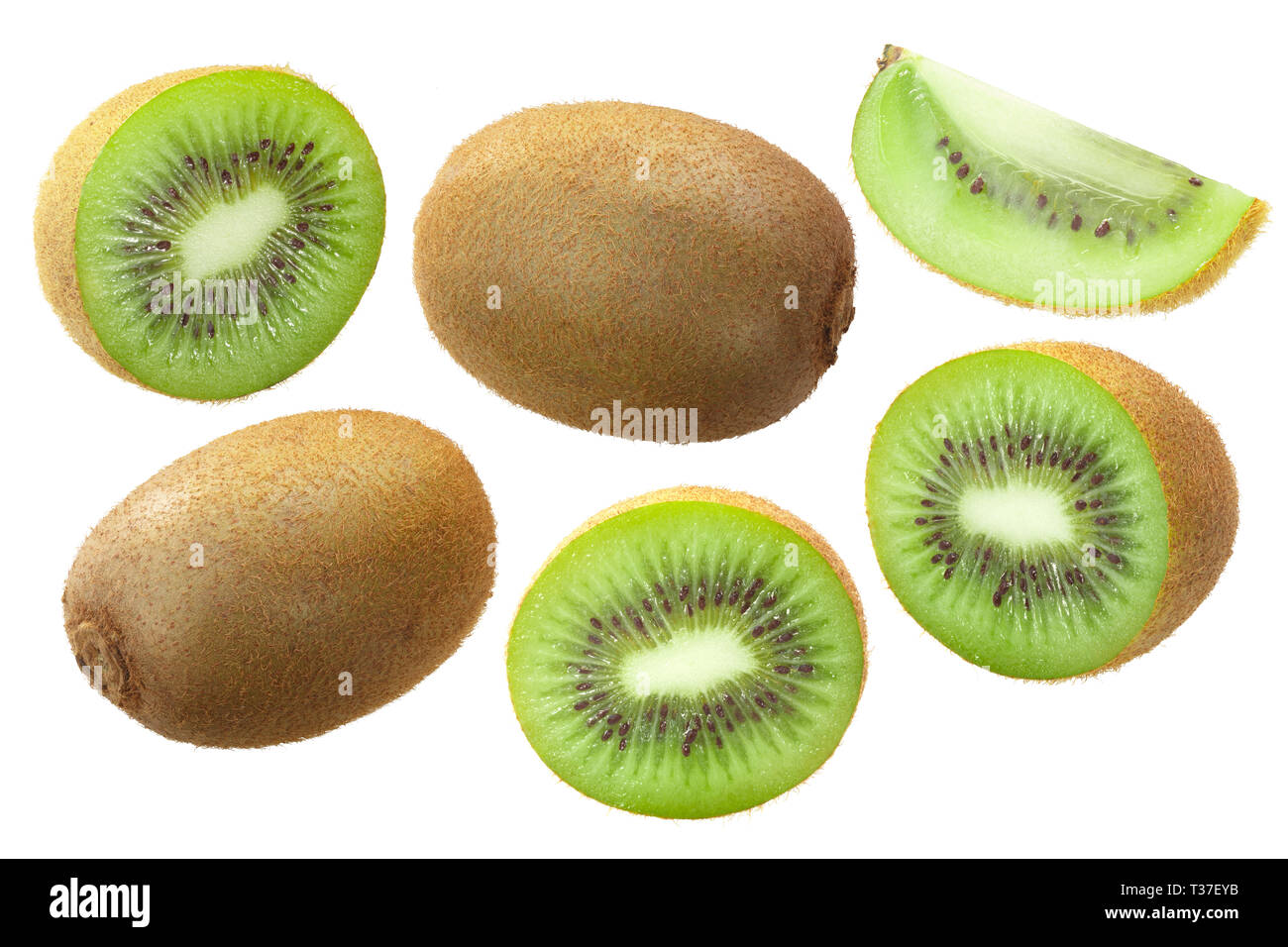 Kiwifruit or Chinese Gooseberry (Actinidia deliciosa fruits), whole