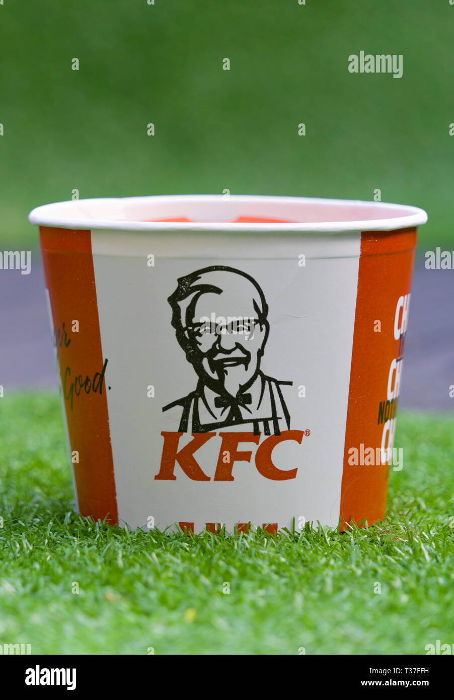 KFC or Kentucky Fried Chicken Bargain Bucket Stock Photo