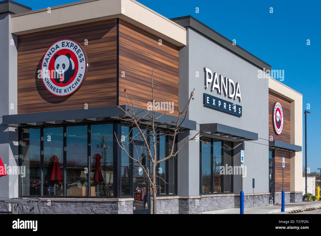 Panda Express, a Chinese American fast food chain, is the largest Asian segment restaurant chain in the United States. Stock Photo