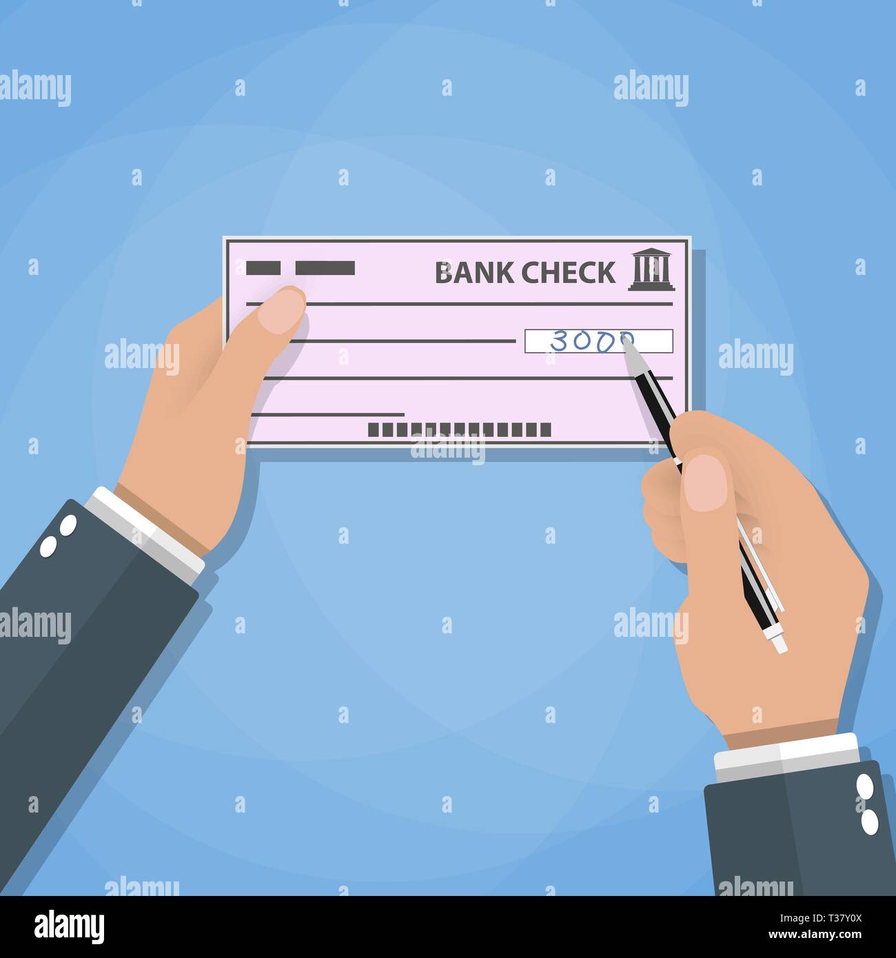T me bank check. Человек выписывает чек. Чек вектор. Банковский чек рисунок с людьми. Выписать чек нарисованный.