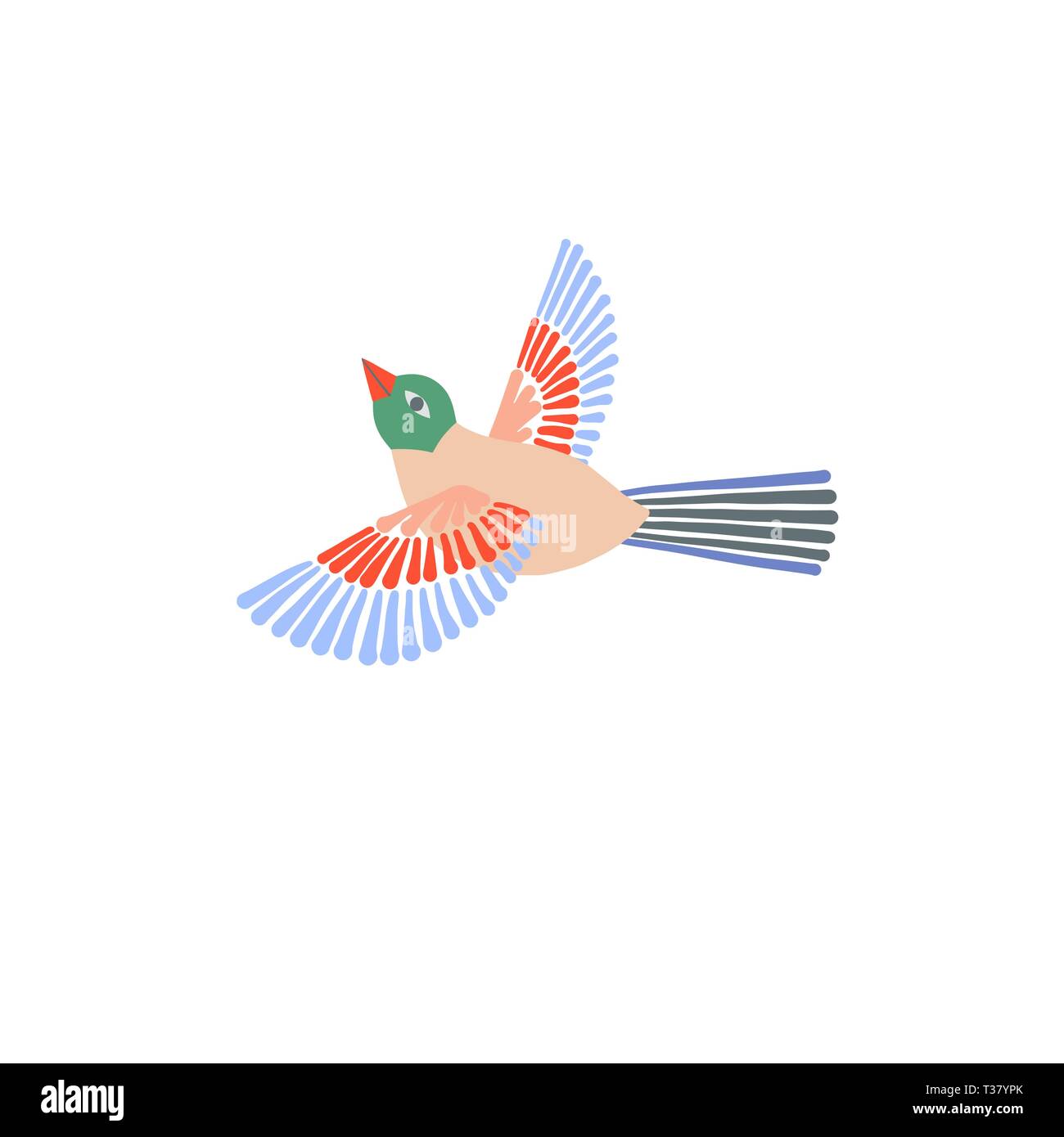 Hand Drawing Sketch Icon Of Flying Bird In Egyptian Ancient Style Minimalistic Vector Illustration Stock Vector Image Art Alamy