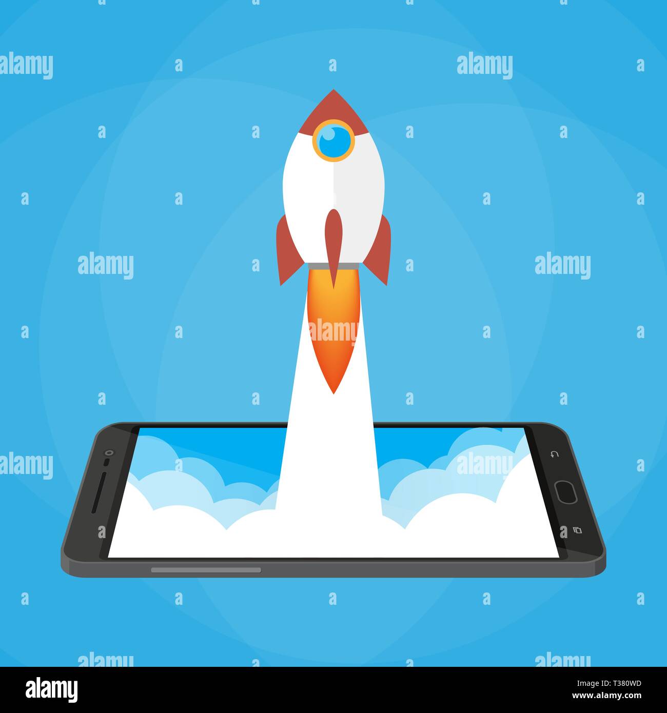 Rocket Start Ramp Start ramp Stock Vector Images - Alamy