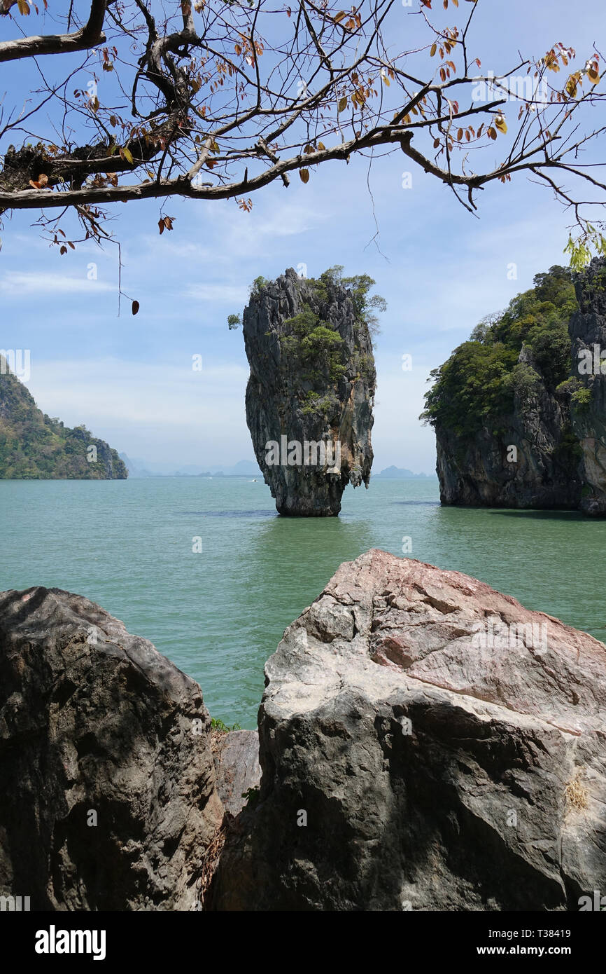 Khao Phing Kan Thailand Th Mar The Striking Rock Khao Ta Pu