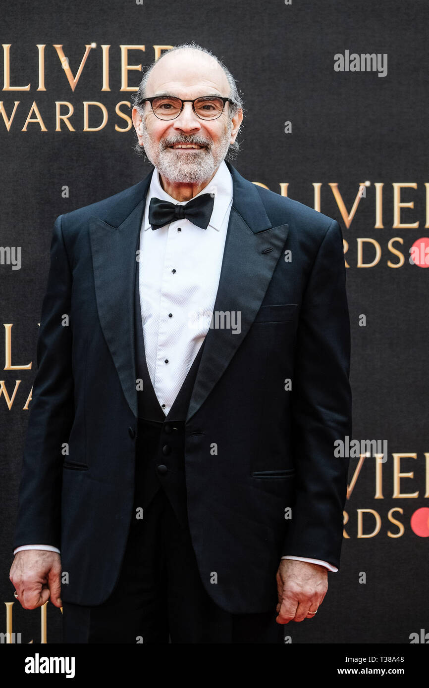 London UK 7th Apr 2019 David Suchet Poses On The Red Carpet At The london-uk-7th-apr-2019-david-suchet-poses-on-the-red-carpet-at-the