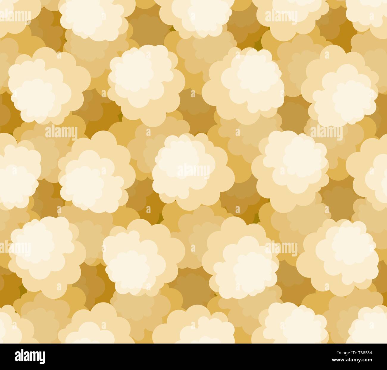 Popcorn pattern seamless. Air corn background. Cartoon style Vector texture Stock Vector