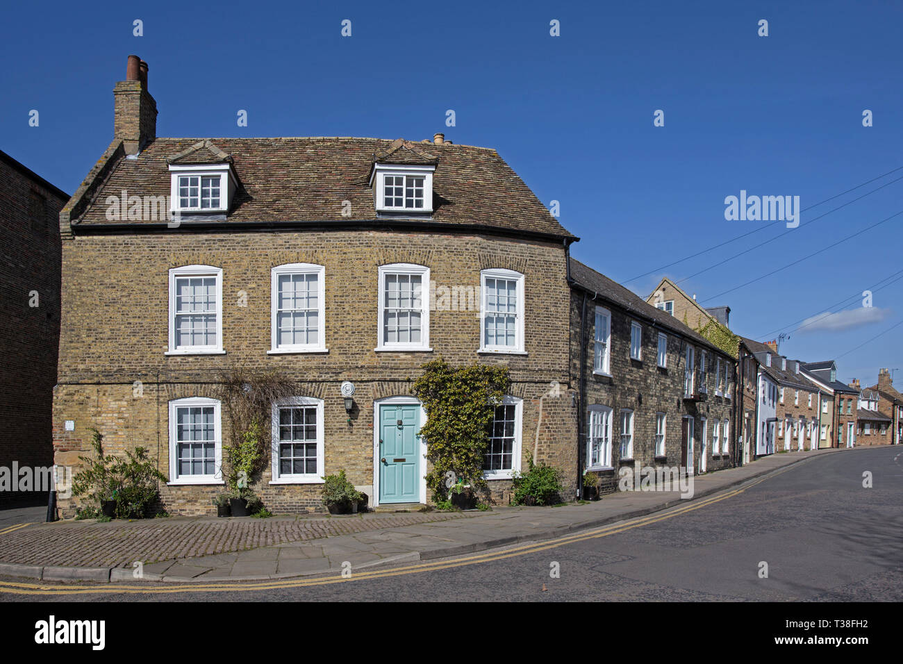 View of Waterside, Ely, Cambridgeshire, England Stock Photo Alamy