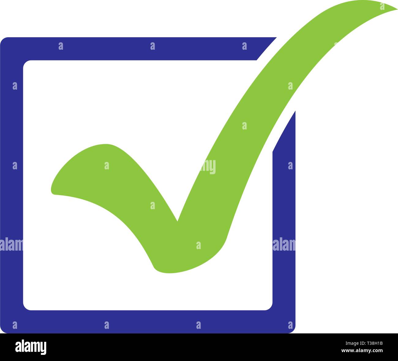 checkmark icon template Stock Vector Image & Art - Alamy