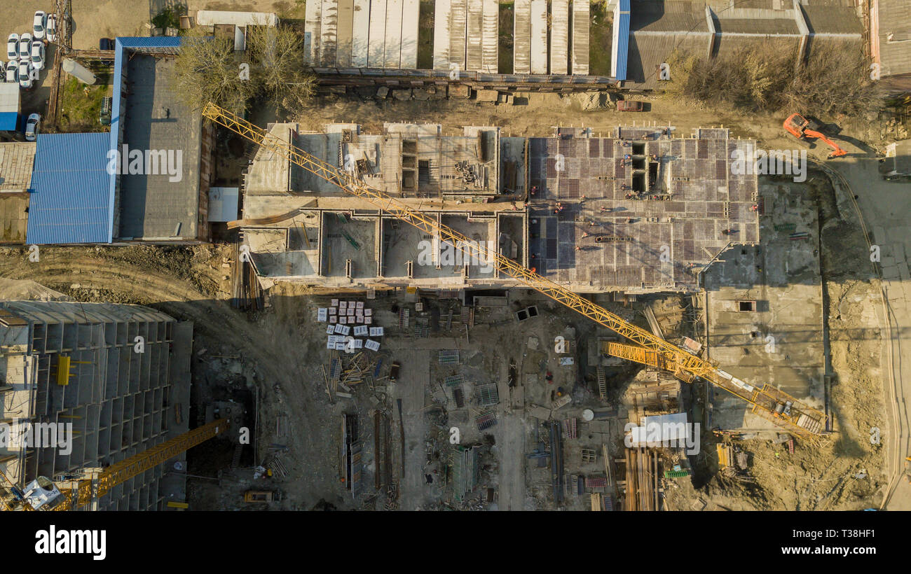 Tower crane - used in construction site Stock Photo - Alamy