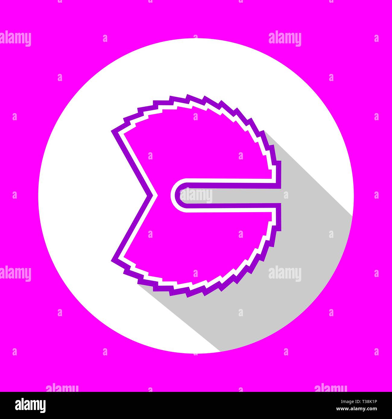 Abstract icon with flat design Stock Vector