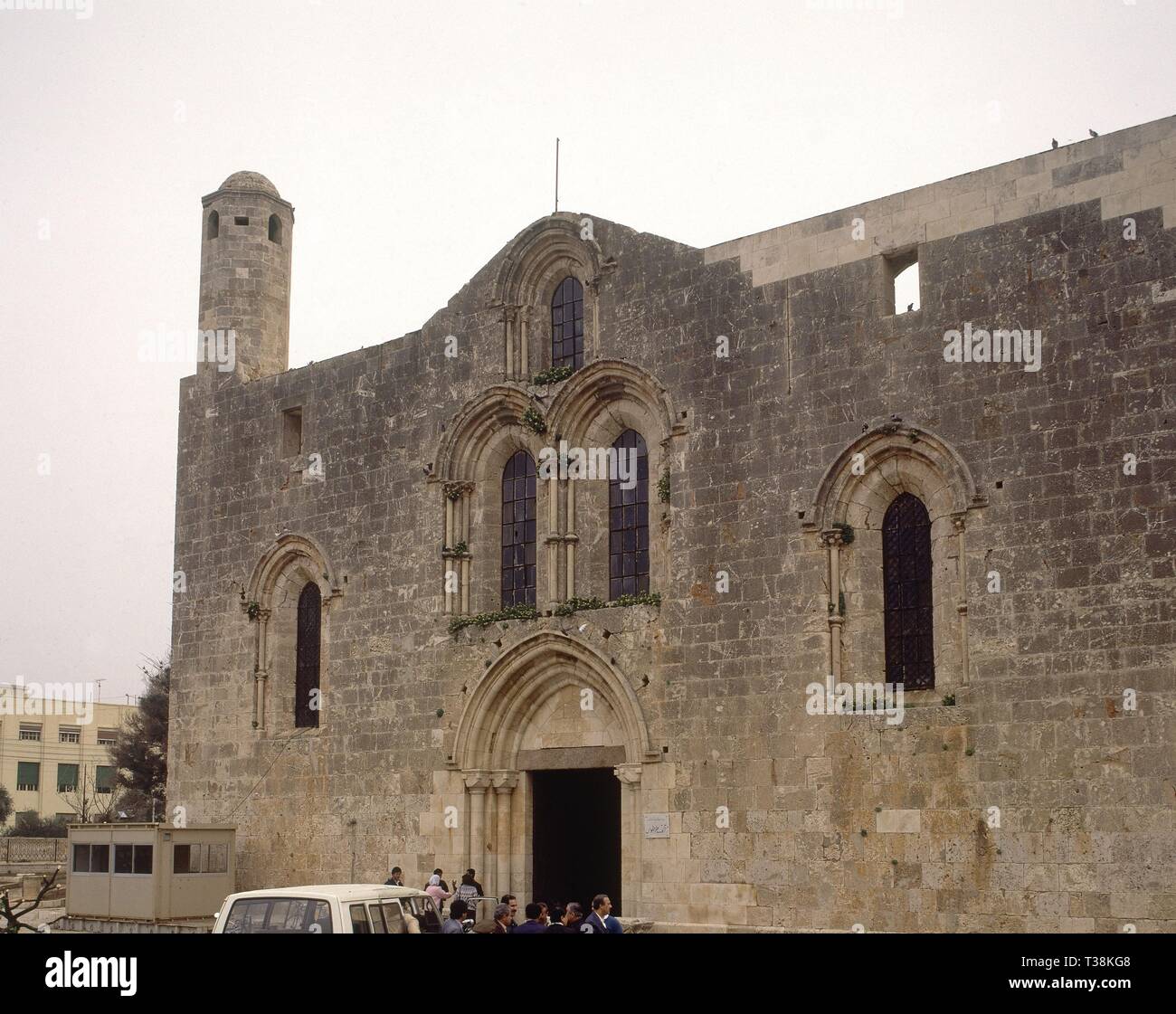 EXTERIOR - FACHADA GOTICA FINALIZADA EN EL S XIII. Location: CATEDRAL DE LA VIRGEN MARIA. Tartus. Stock Photo