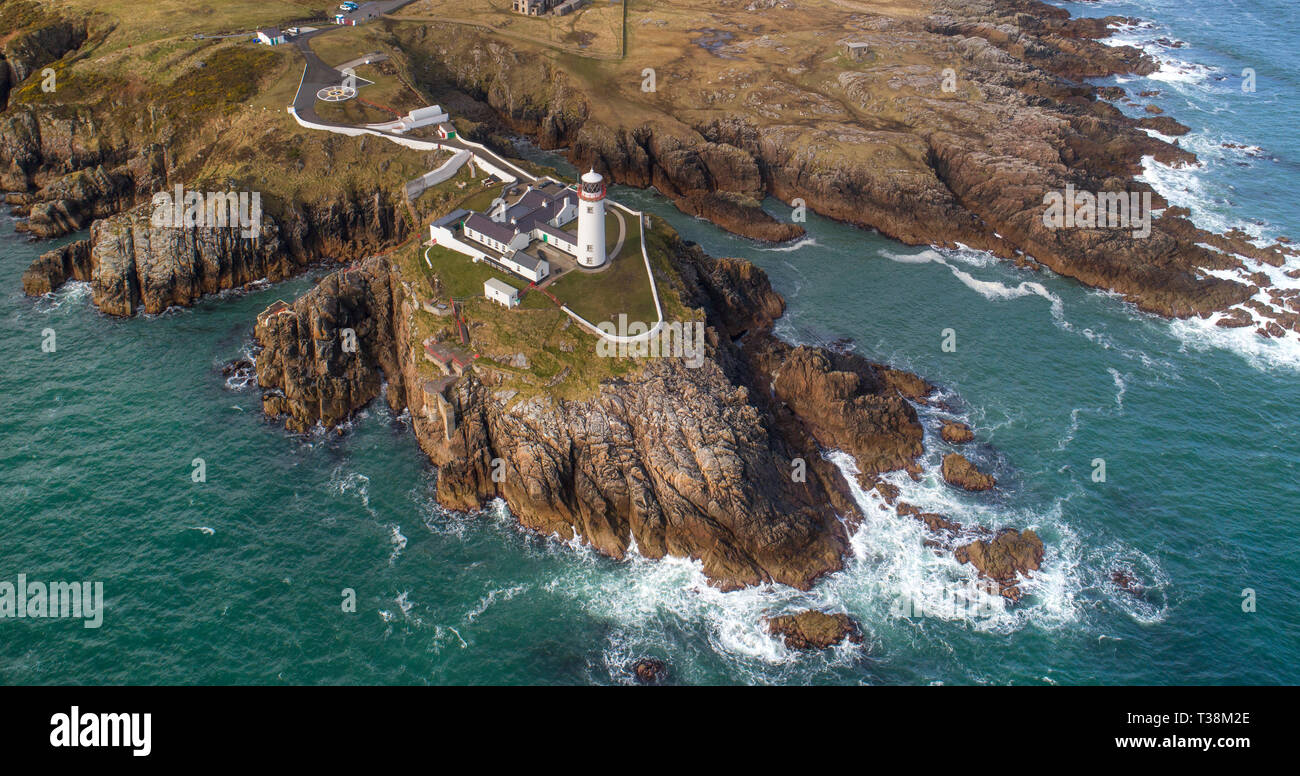 Fanad Lighthouse situated in Co Donegal, Ireland. Stock Photo