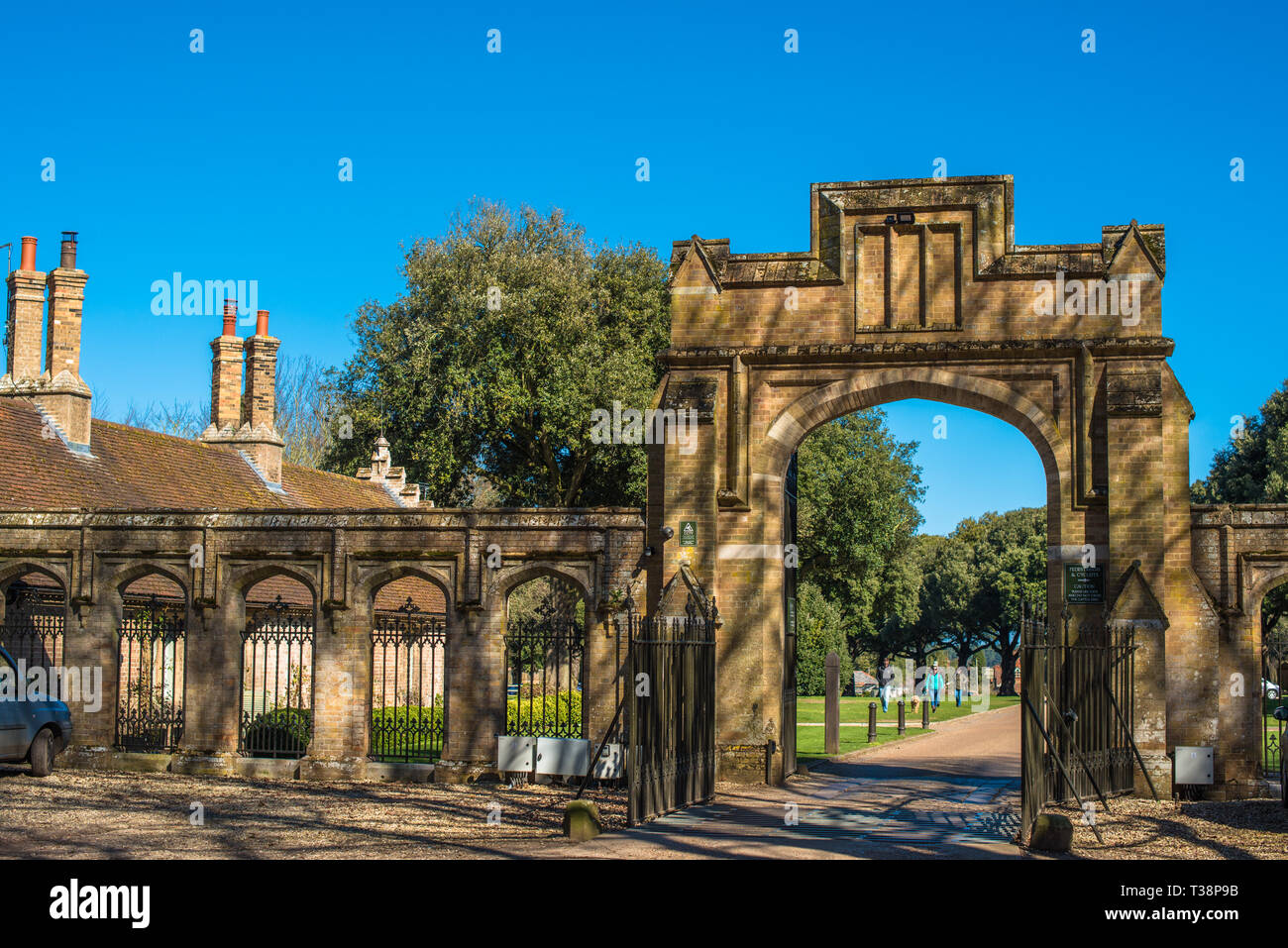 Holkham Hall North gate, North Norfolk, East Anglia, England, UK. Stock Photo