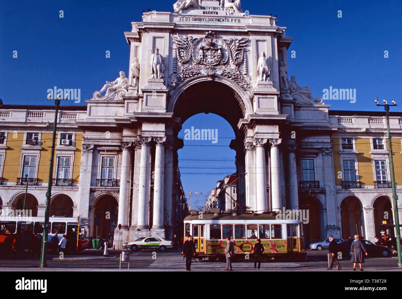 Arco da Rua Augusta,Lisbon,Portugal Stock Photo