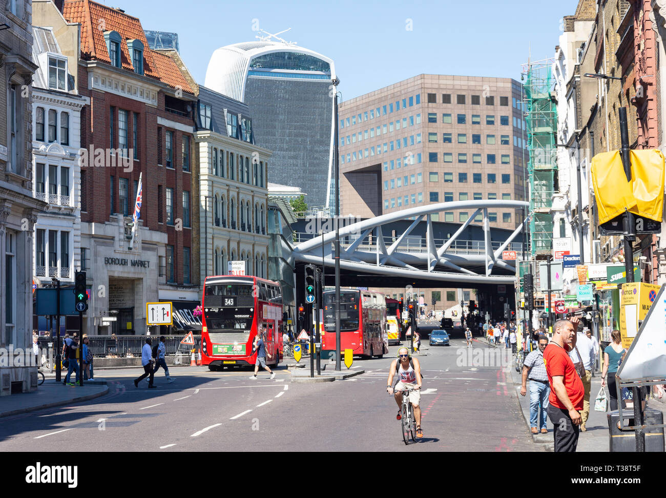 Borough High Street, Southwark, The London Borough of Southwark, Greater London, England, United Kingdom Stock Photo