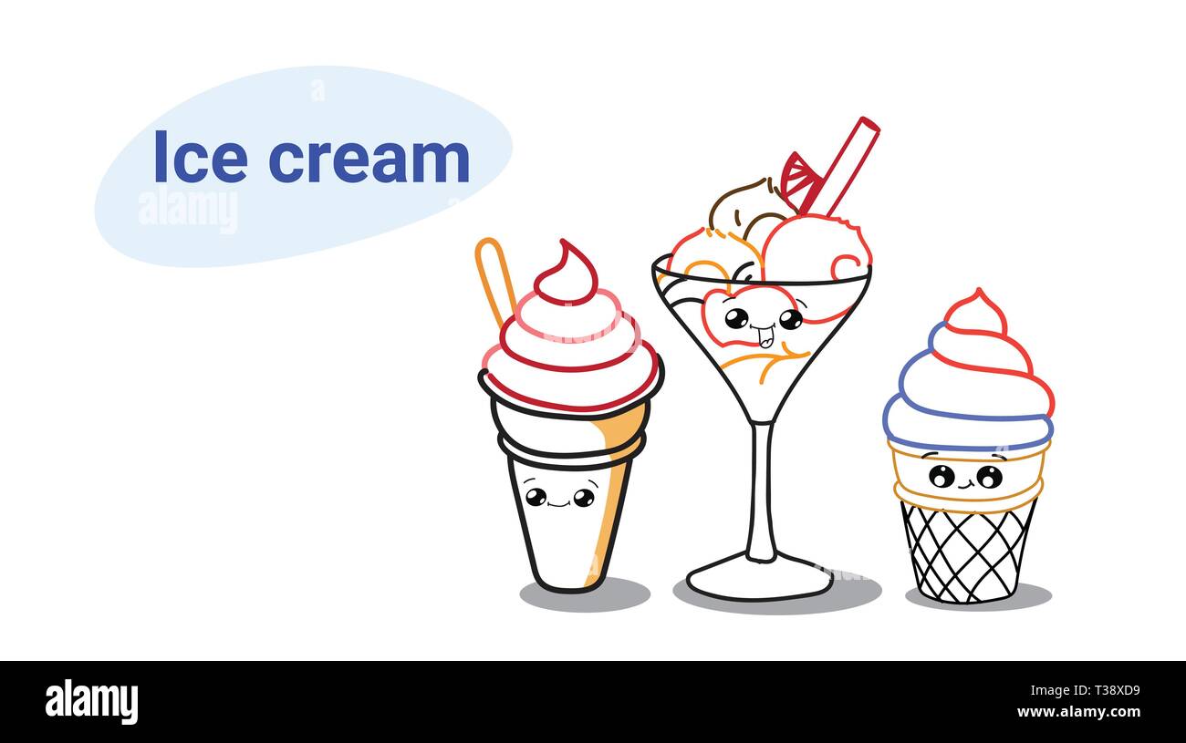 Comic Ice Cream Sign Stock Photos & Comic Ice Cream Sign Stock Images