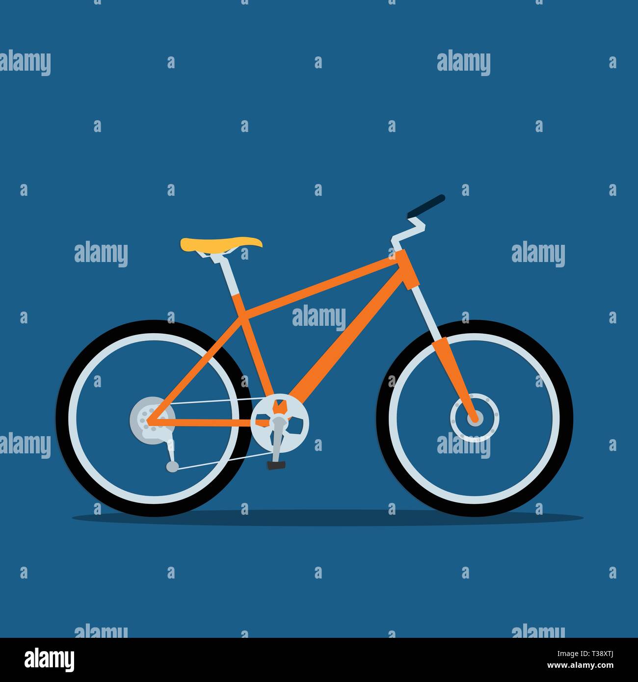 mountain bicycle vector icon illustration Stock Vector