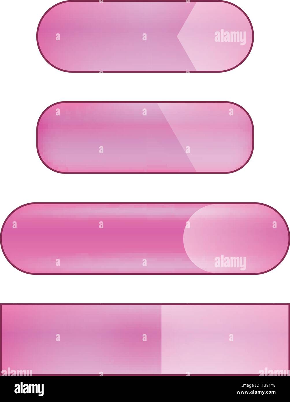 Css Pink Button Plastic pink background Stock Vector Images - Alamy