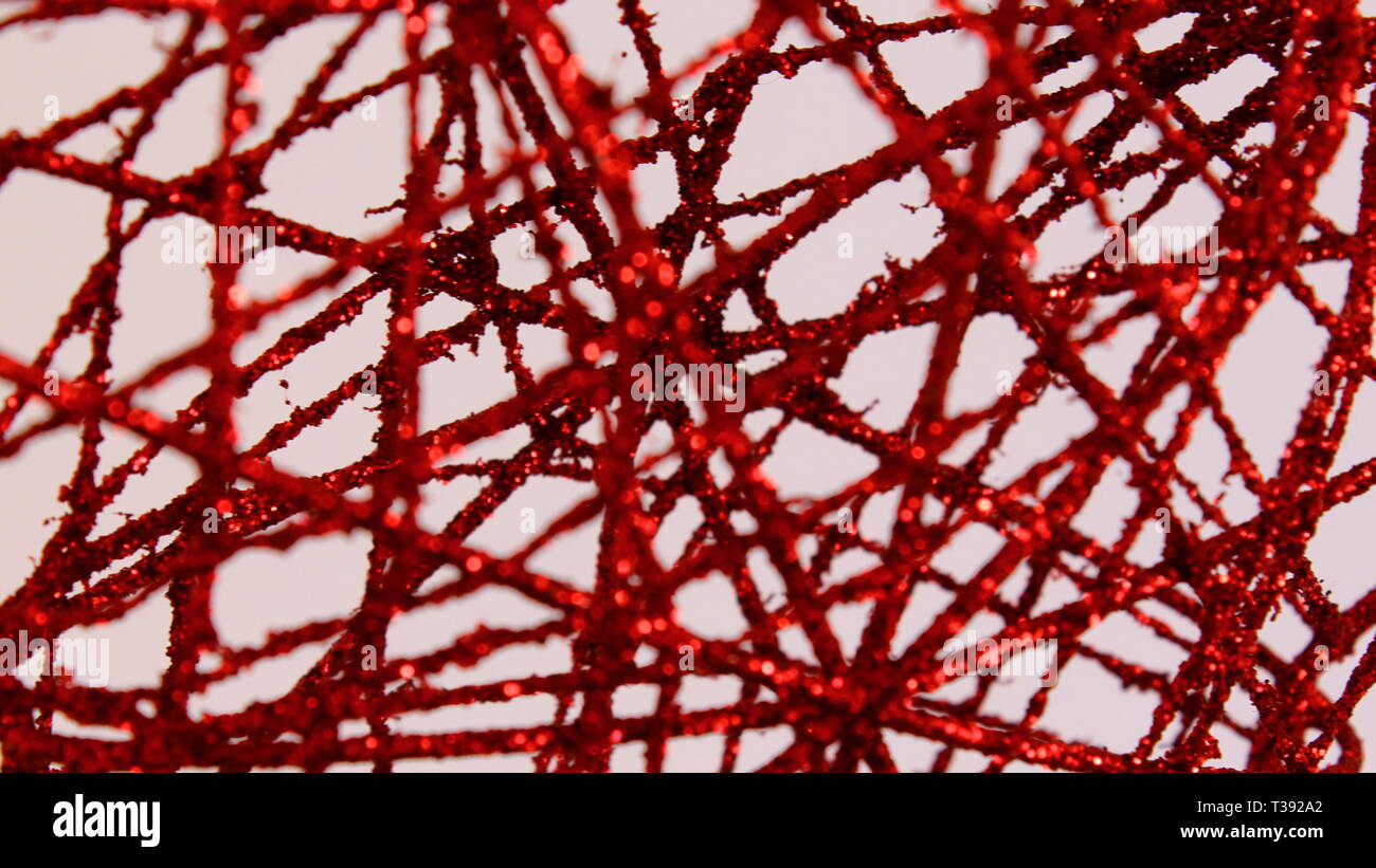 lineas rojas abstracto macro.  Red lines abstract macro. Stock Photo