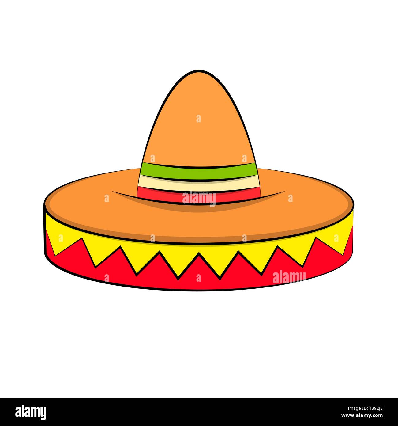 Spanish Sombrero Cut Out Stock Images & Pictures Alamy