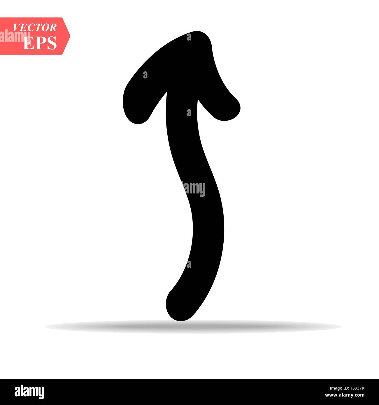 Up arrow icon vector icon. Simple element illustration. Up arrow symbol design. Can be used for web and mobile. eps10 Stock Vector