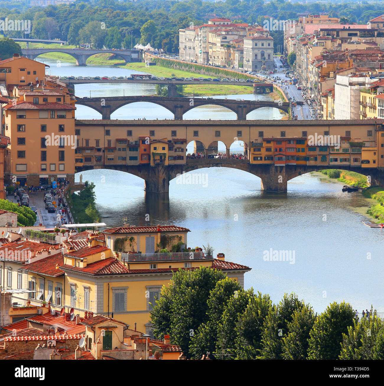 Many Bridges In Florence In Italy And The Old Bridge Called Ponte many-bridges-in-florence-in-italy-and-the-old-bridge-called-ponte