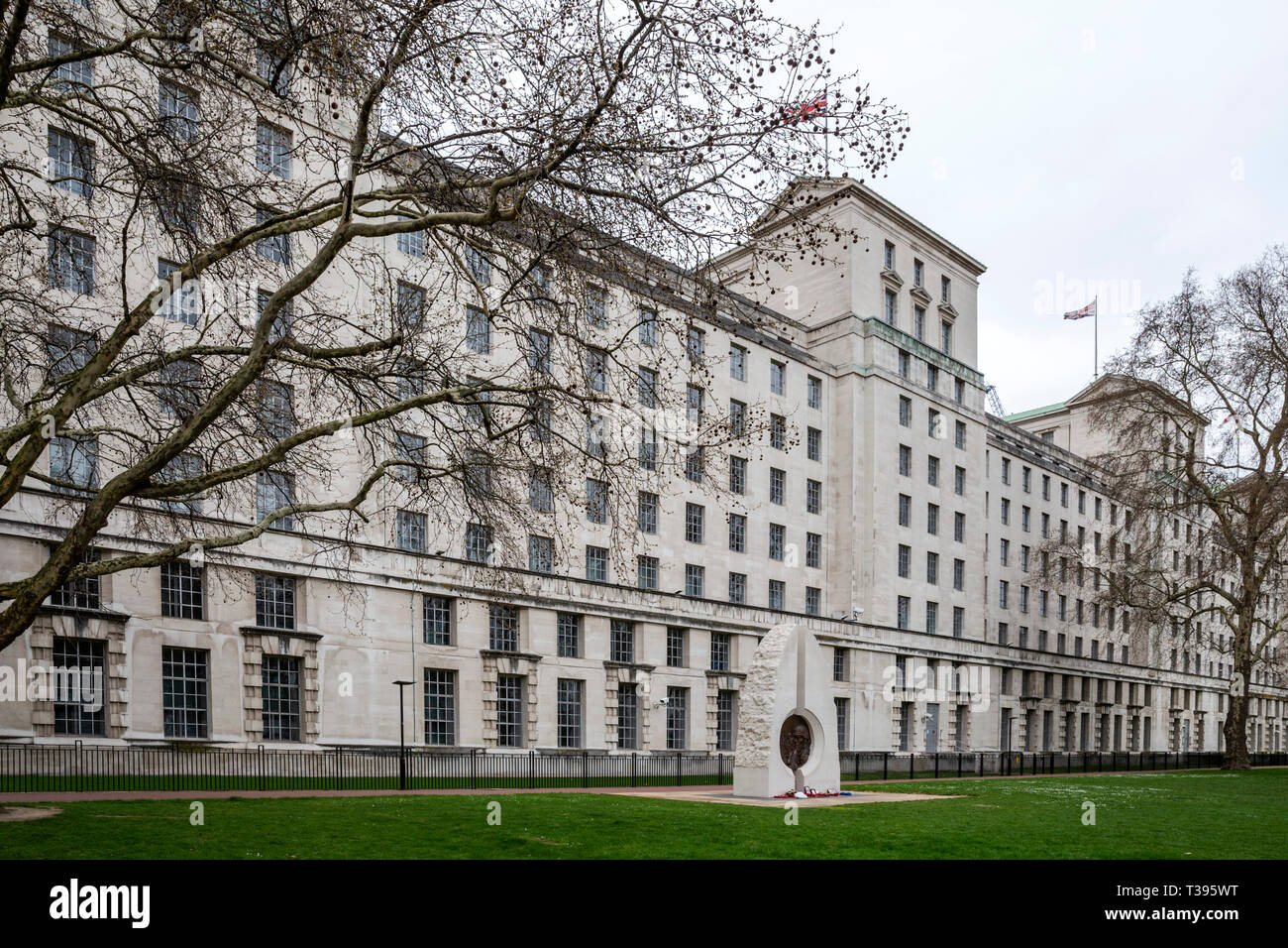 Ministry of Defence Building, London, Saturday, March 23, 2019.Photo: David Rowland / One-Image.com Stock Photo