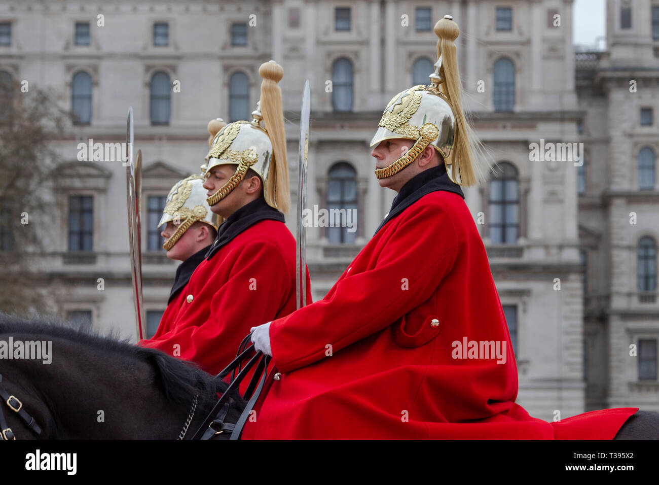 Household Cavalry In Winter Dress Changing The Guard Horse Guards