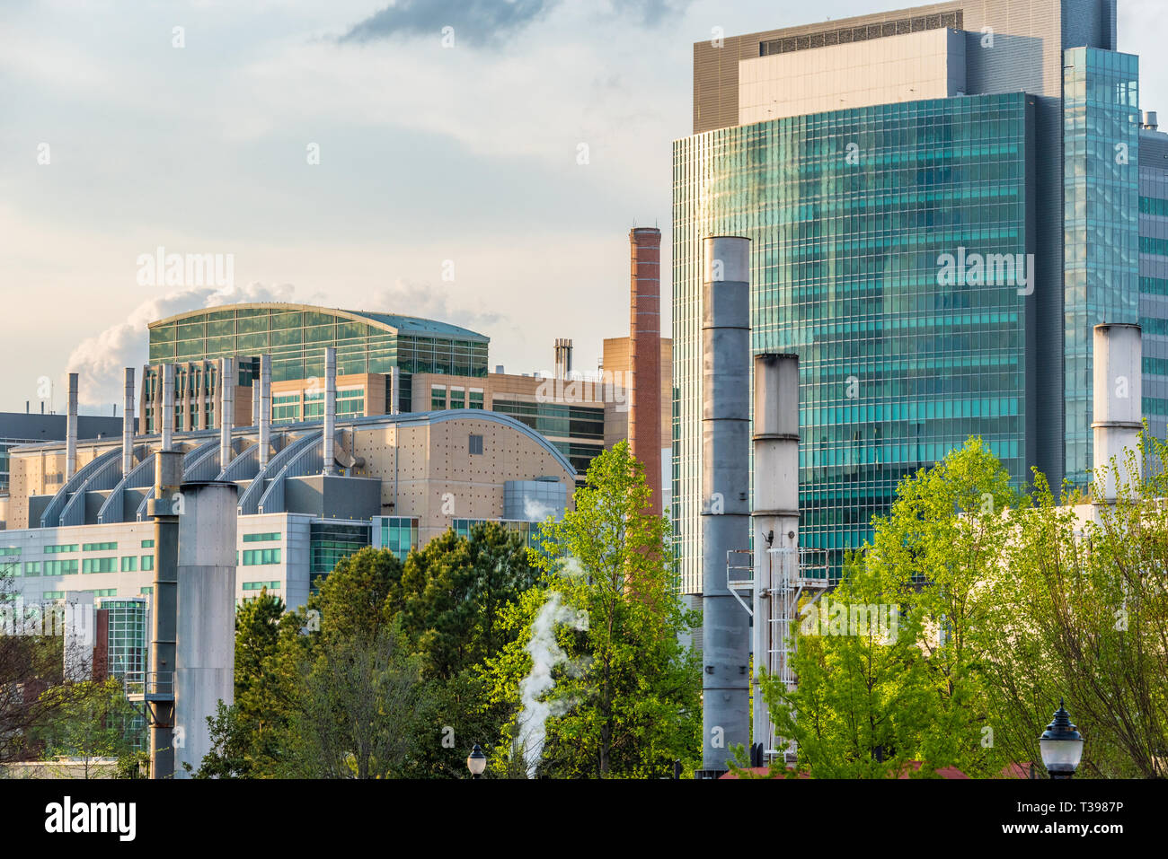 The CDC (Centers for Disease Control and Prevention) as seen from the campus of Emory University in Atlanta, Georgia. (USA) Stock Photo