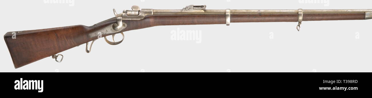 SERVICE WEAPONS, AUSTRIA, Werndl infantry and light infantry rifle M 1867/77 Werndl, calibre 11 mm, number 53, Additional-Rights-Clearance-Info-Not-Available Stock Photo