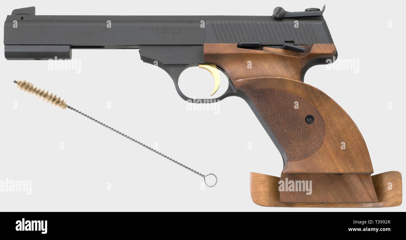 Shooting sports, pistols, Belgium, Fabrique Nationale FN Match 150, caliber .22 lr, Additional-Rights-Clearance-Info-Not-Available Stock Photo