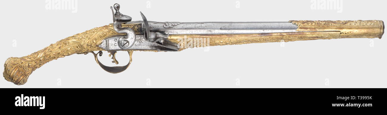 Small arms, pistols, flintlock pistol, Ottoman Empire, 19th century, Additional-Rights-Clearance-Info-Not-Available Stock Photo