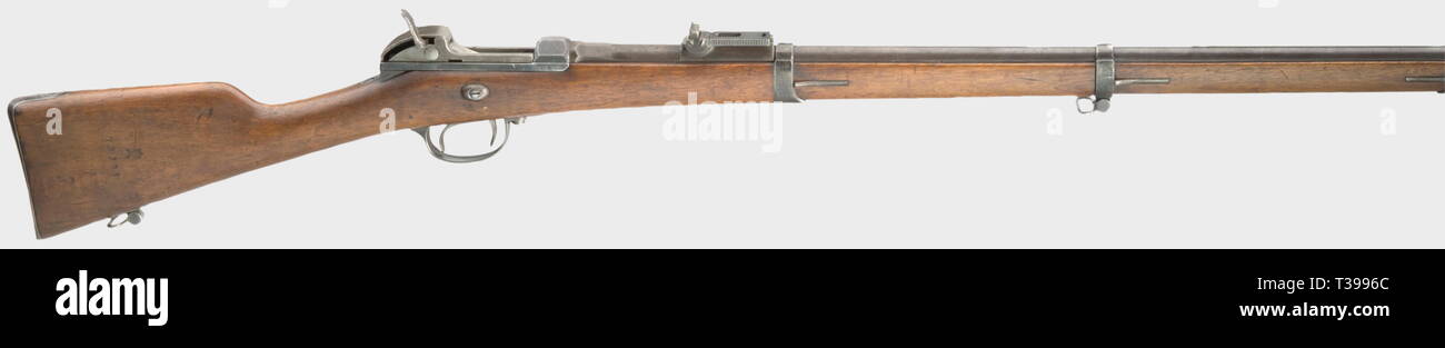 SERVICE WEAPONS, BAVARIA, Werder rifle M 1869, GF, calibre 11 mm, number 76531, Additional-Rights-Clearance-Info-Not-Available Stock Photo