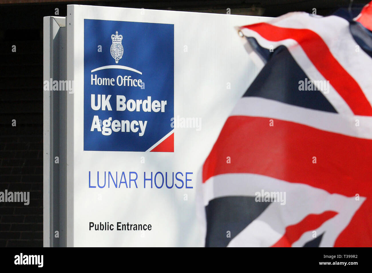 Lunar House. Home Office UK Border Agency building in Croydon. 15.04.