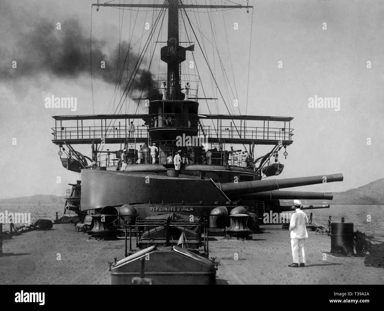 warship, 1911 Stock Photo
