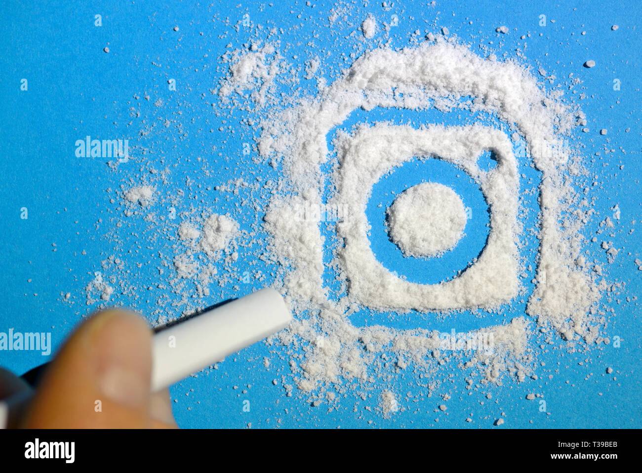Concept of instagram social media addiction Stock Photo - Alamy