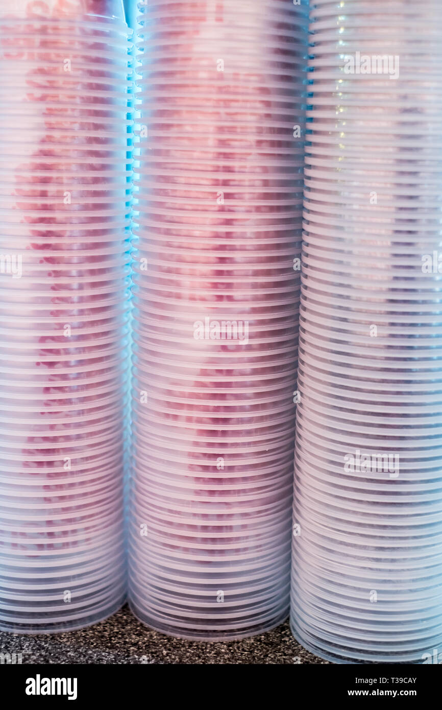 Stack of plastic glasses hires stock photography and images Alamy